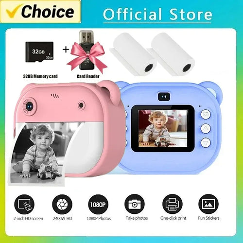 Instant Print Camera for Kids